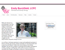 Tablet Screenshot of emilyburchfield.com